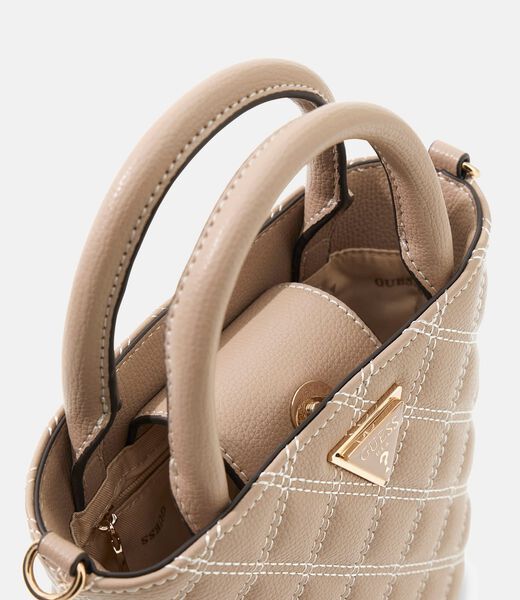 Giully Quilted Mini Bucket Bag