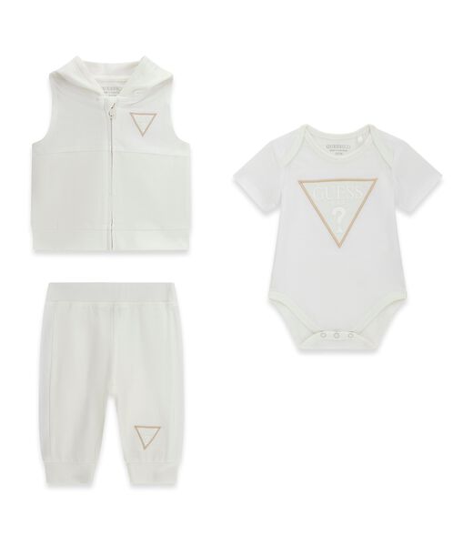 SET HOODED VEST+SS BODY+PANTS