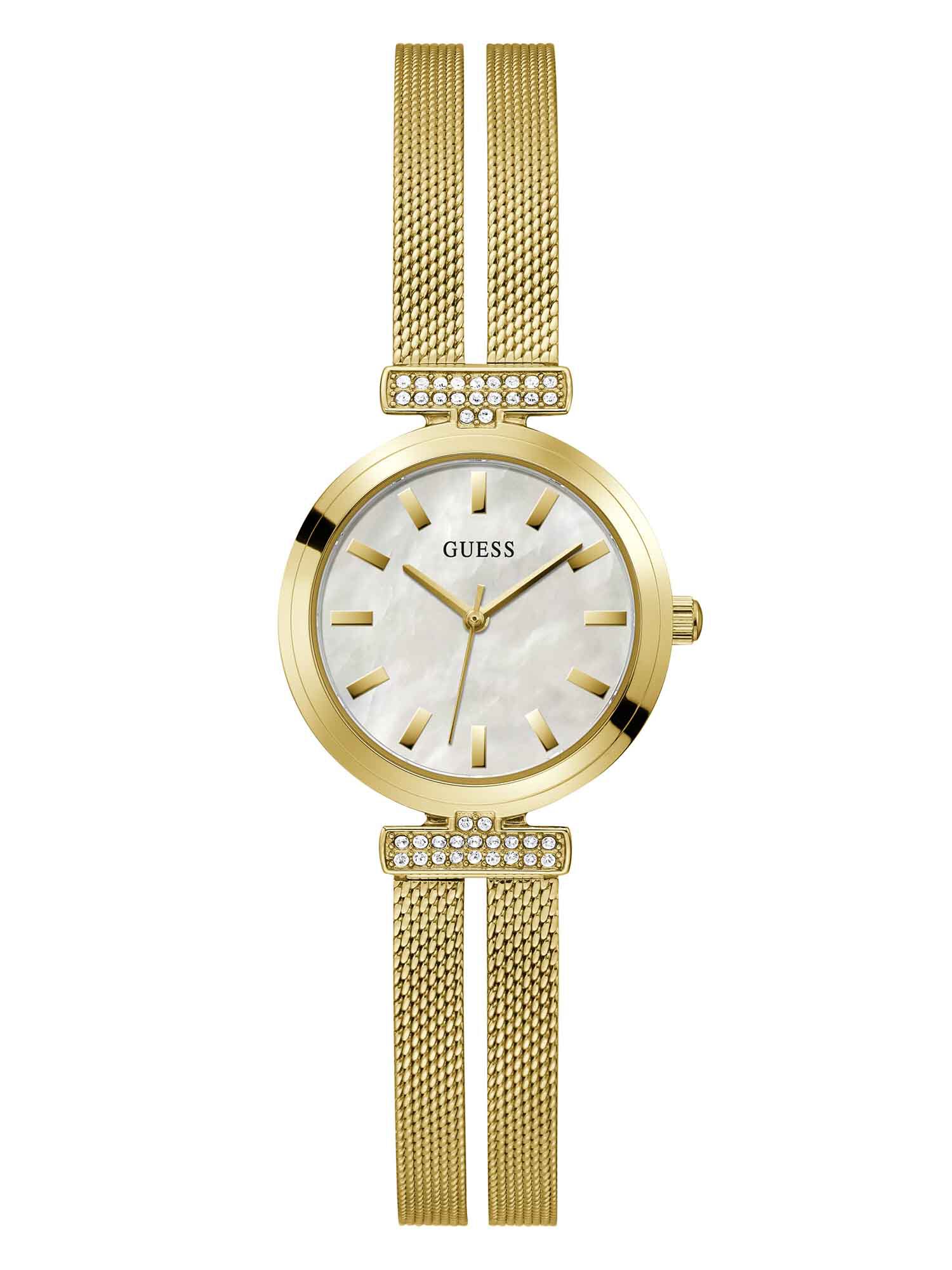 Gold tone Mesh Analog Watch