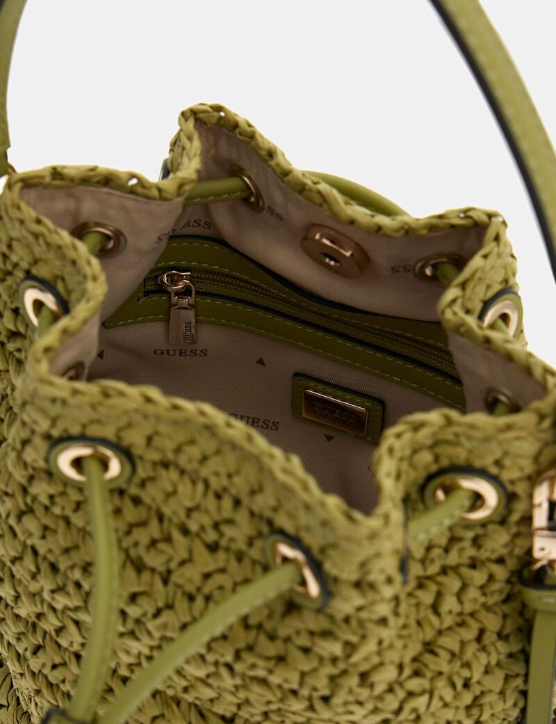guess ofelia top handle bucket bag