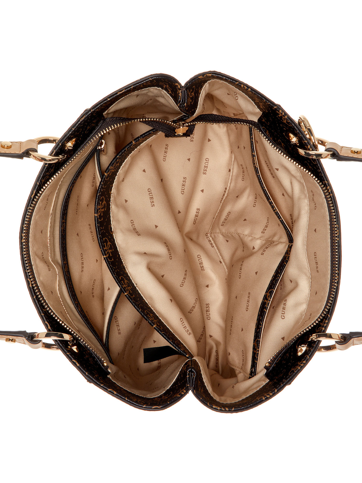 Guess brown tote online