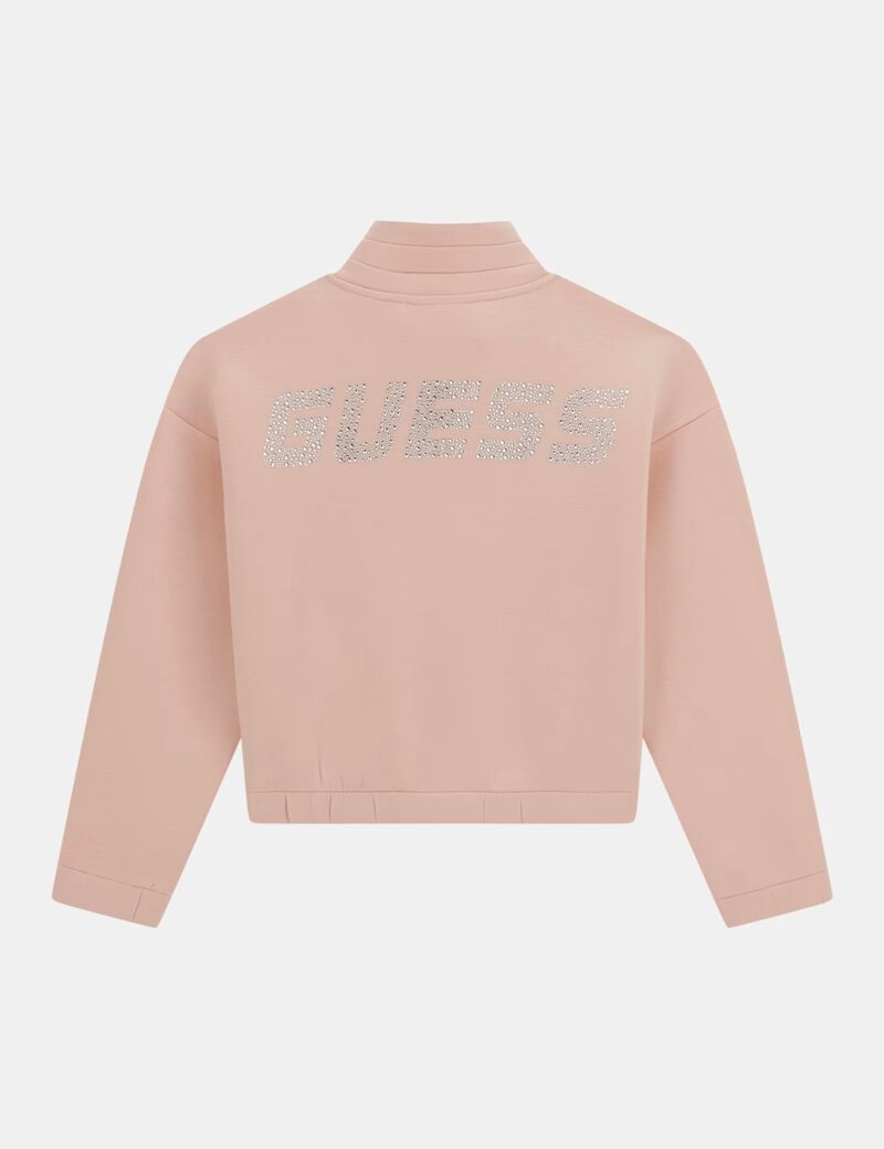 guess zip up scuba sweatshirt