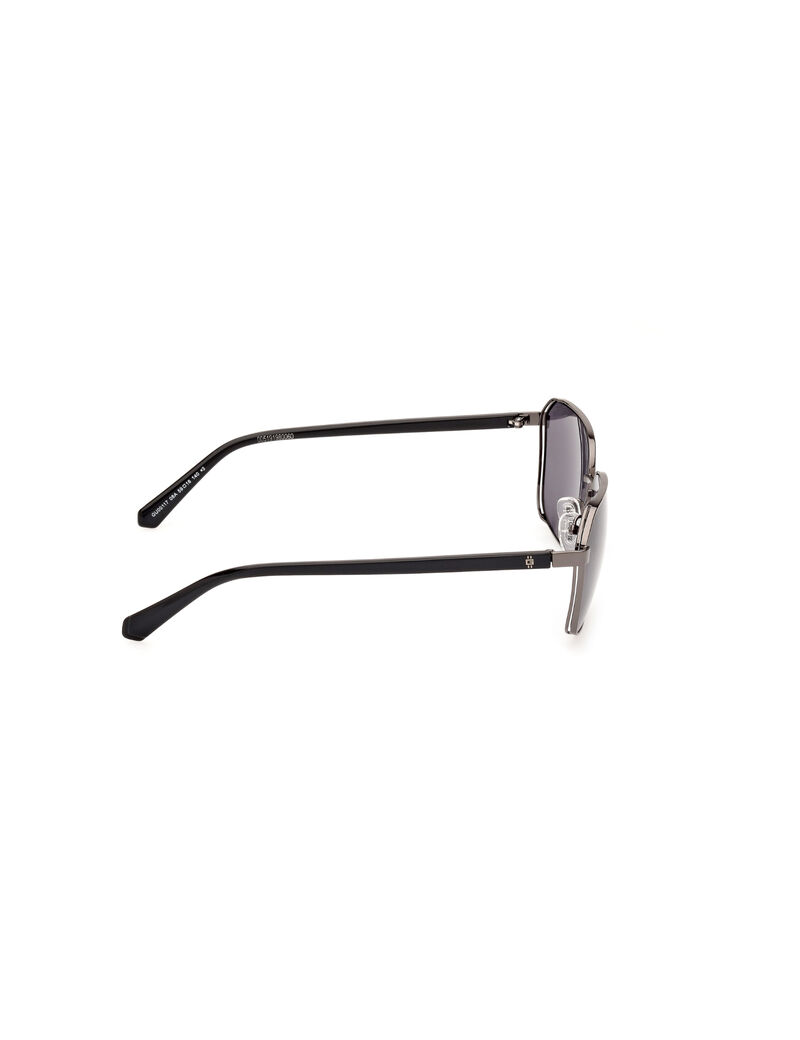 Metal Sun Glasses M Shiny Gunmetal Smoke