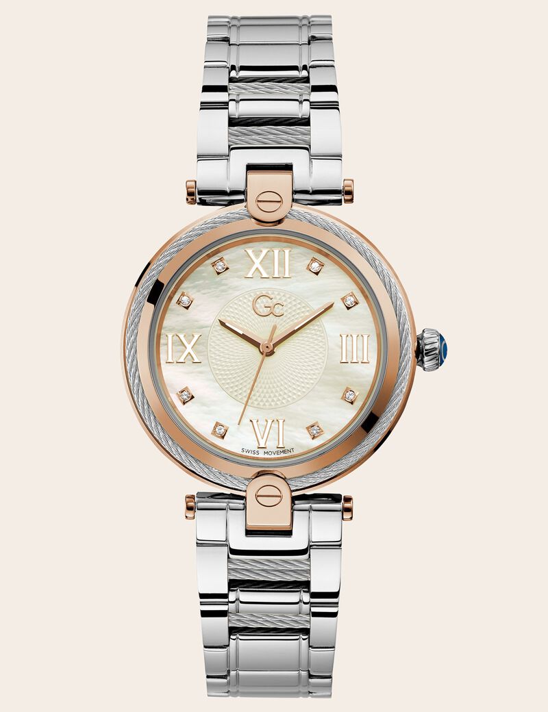 Gc steel analogue watch