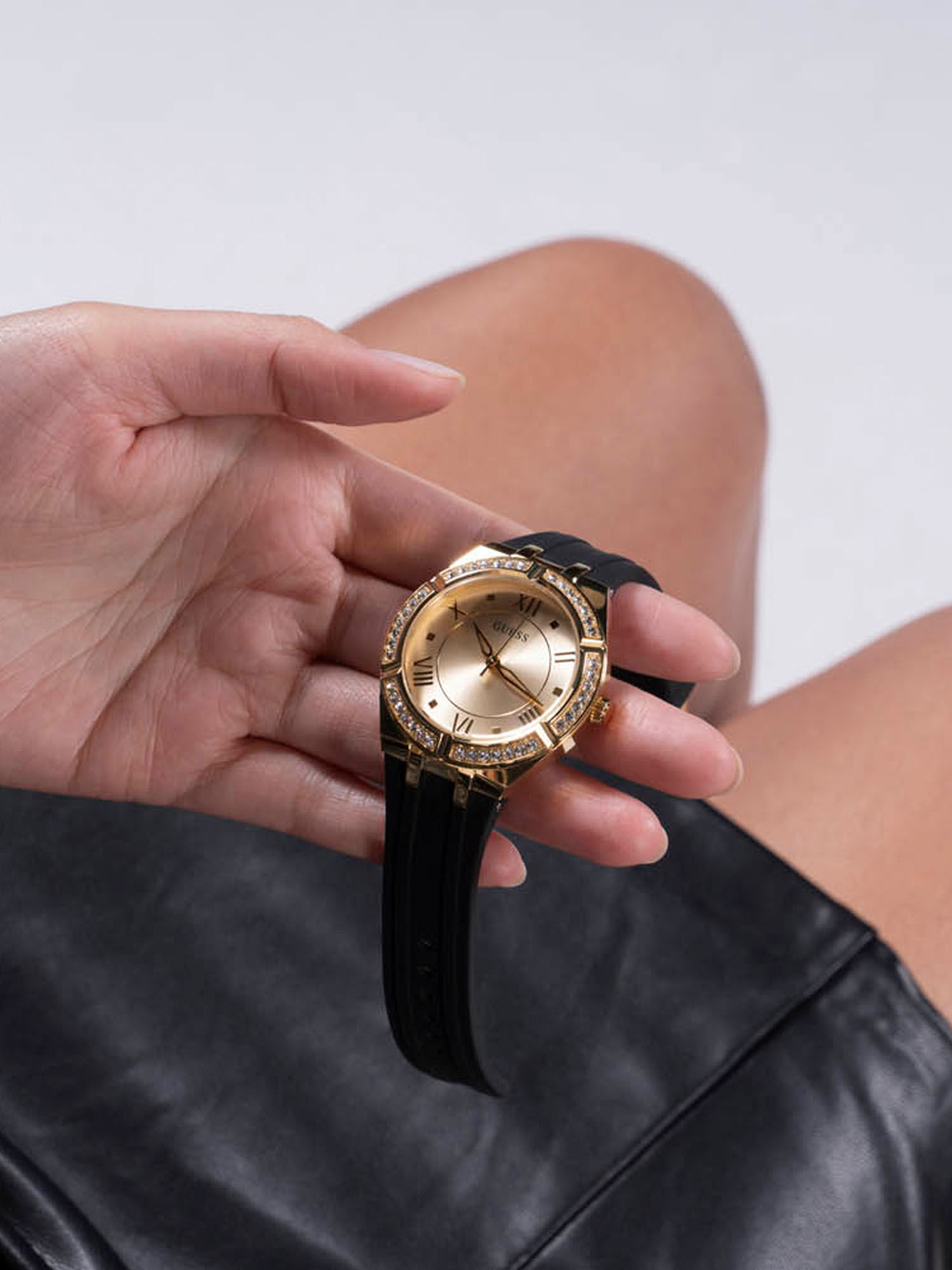 Gold And Black Ladies Watch
