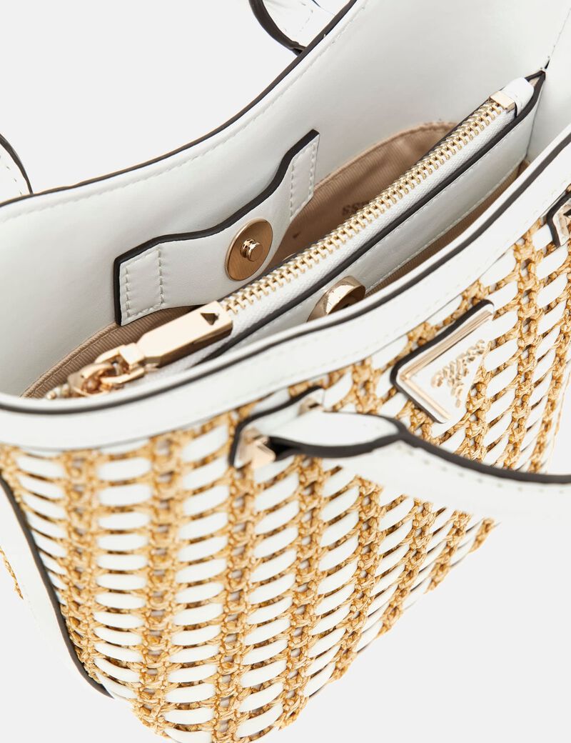 حقيبة يد أتاليا صغيرة من الرافيا