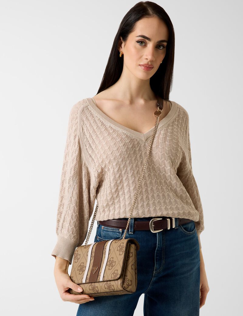 Noelle Logo Crossbody Bag