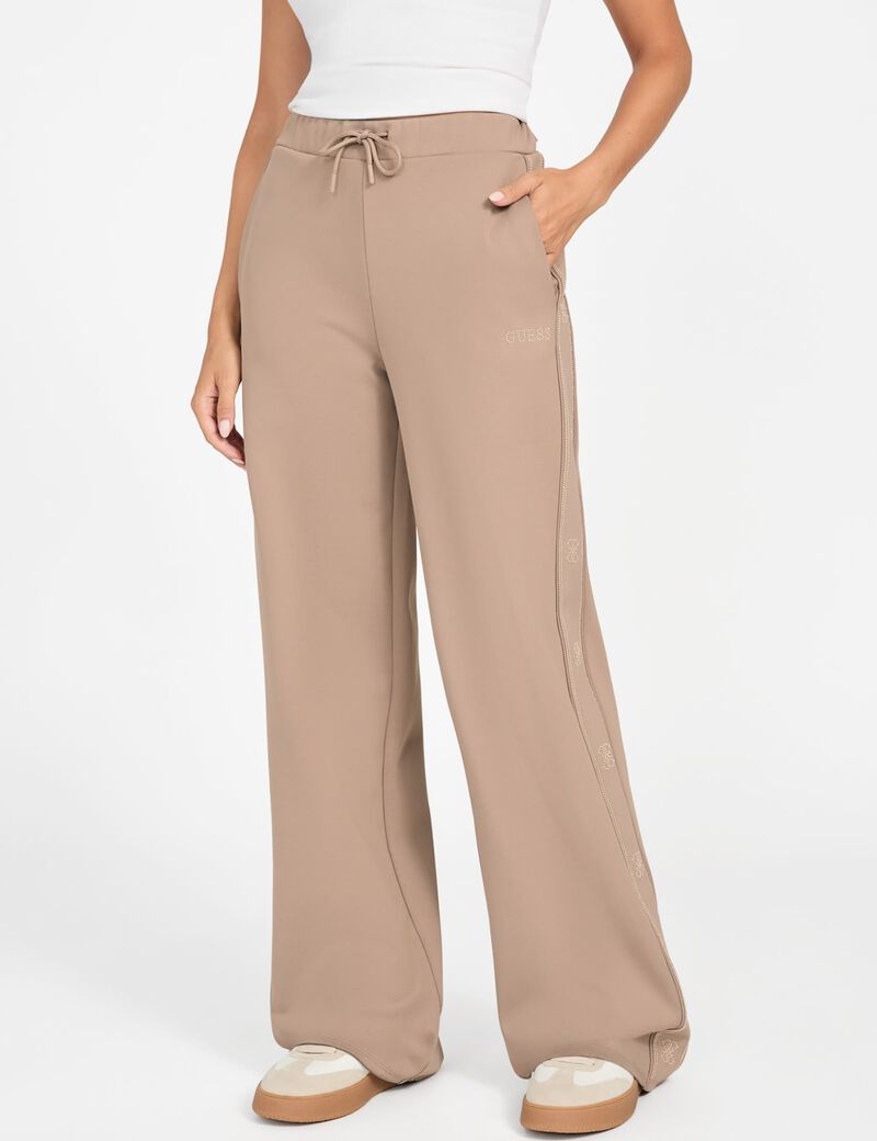 Wide-leg palazzo sweatpants