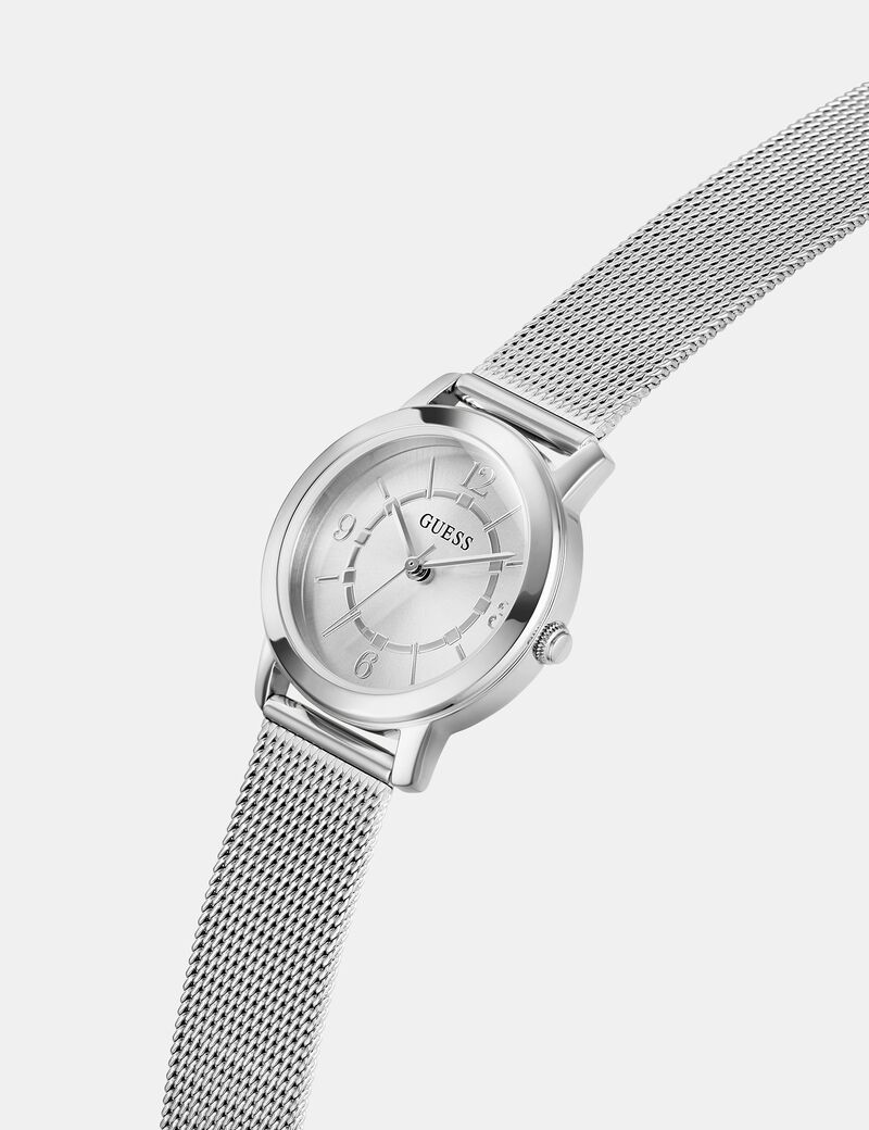 Stainless steel analogue watch