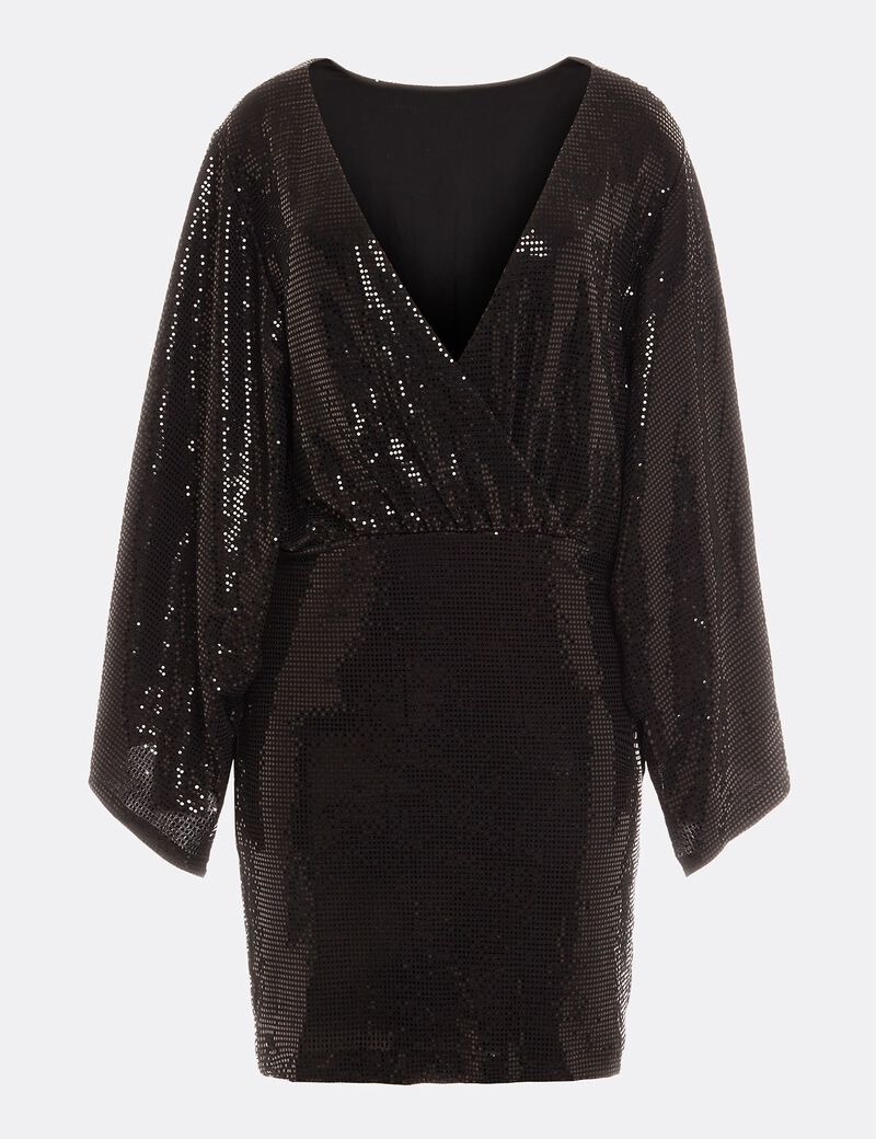 فستان منسوج لامع ذو وجهين