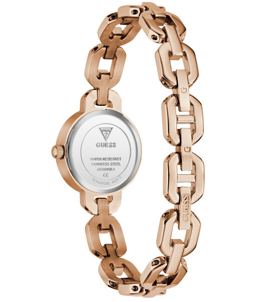 Ladies Rose Gold Tone Round Analog Watch