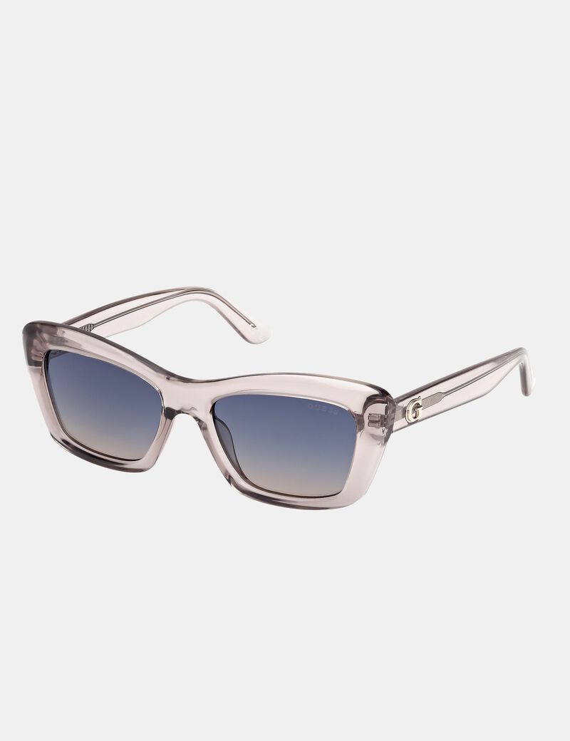 guess plastic rectangular sunglasses