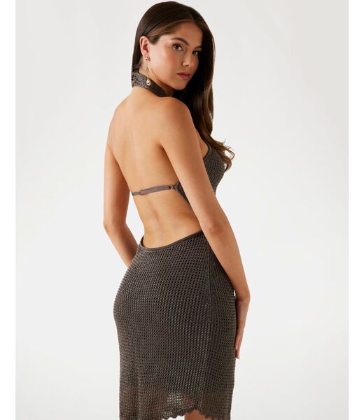 Sl Mn Open Bk Minka Lurex Drs