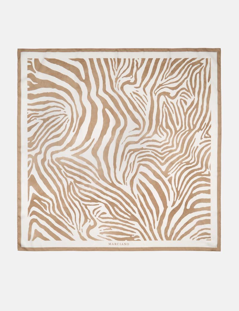 guess marciano printed twill scarf
