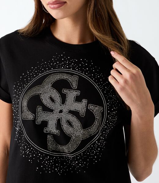 Rhinestones logo t-shirt