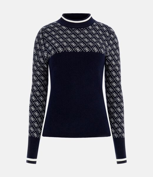 Wool-blend logo sweater