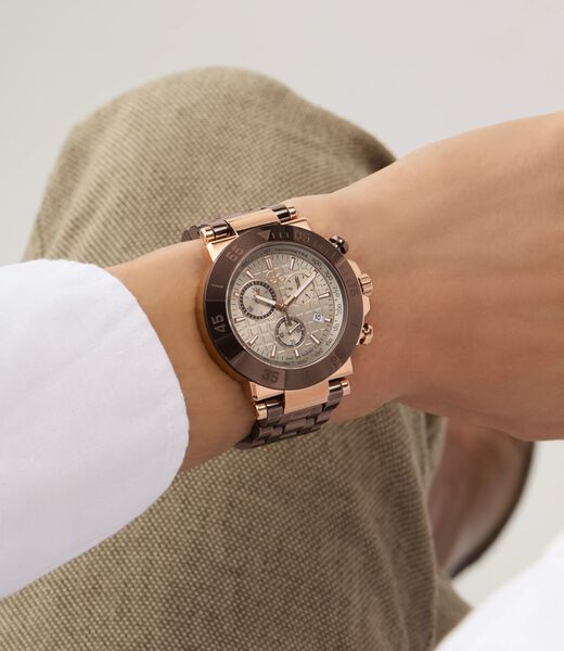 Gc Sportchic Men S Sm927 Mvmt Beige Dail 10 Amt Brown Stainless Steel Brct
