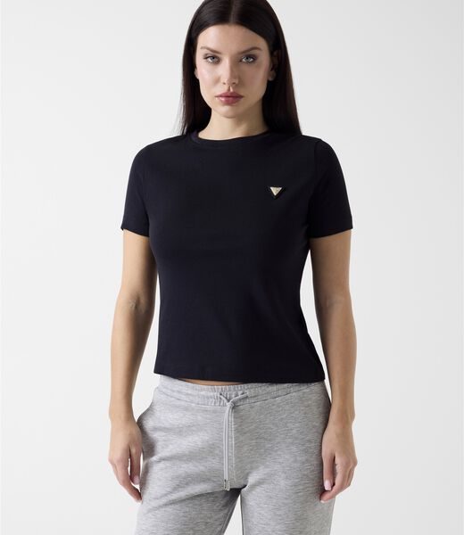 Triangle logo stretch t-shirt