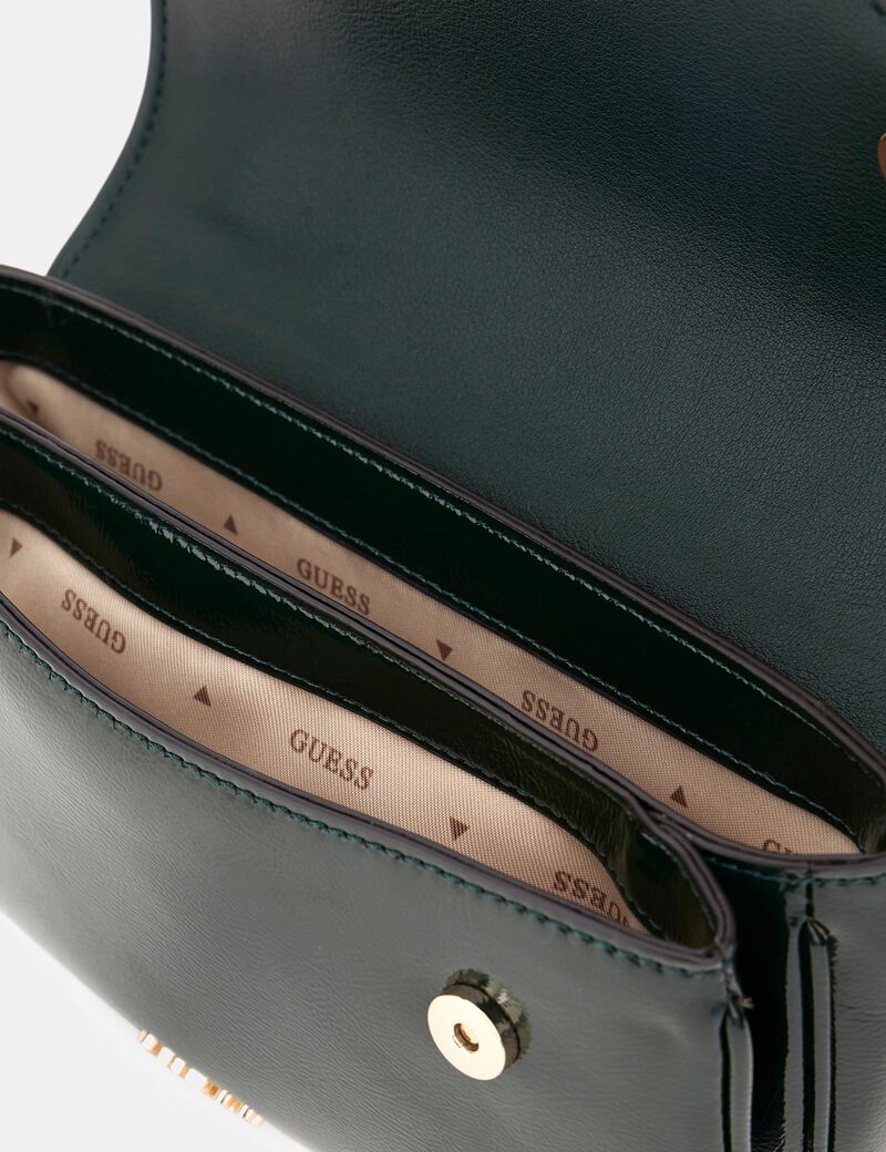 Dea patent mini crossbody bag