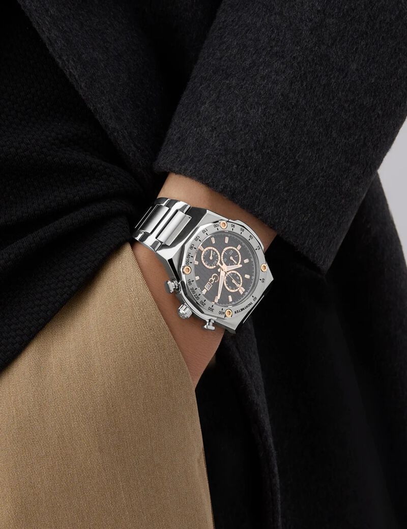 Gc IdolSport chrono metal watch