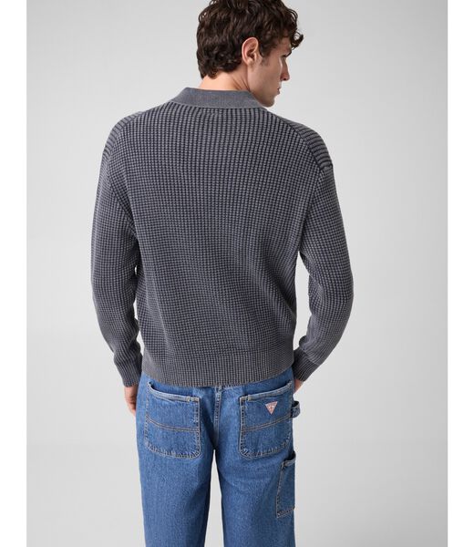 جيس waffle sweater polo