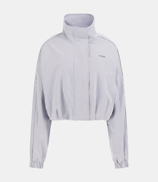 Cropped nylon jacket