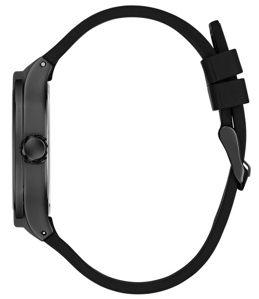 Mens Black/Gunmetal/Grey Square Analog Watch