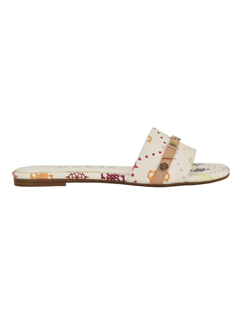 Tasam logo slide flat sandal