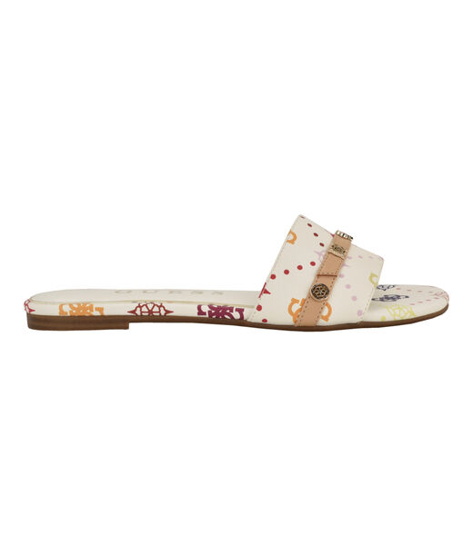 Tasam logo slide flat sandal