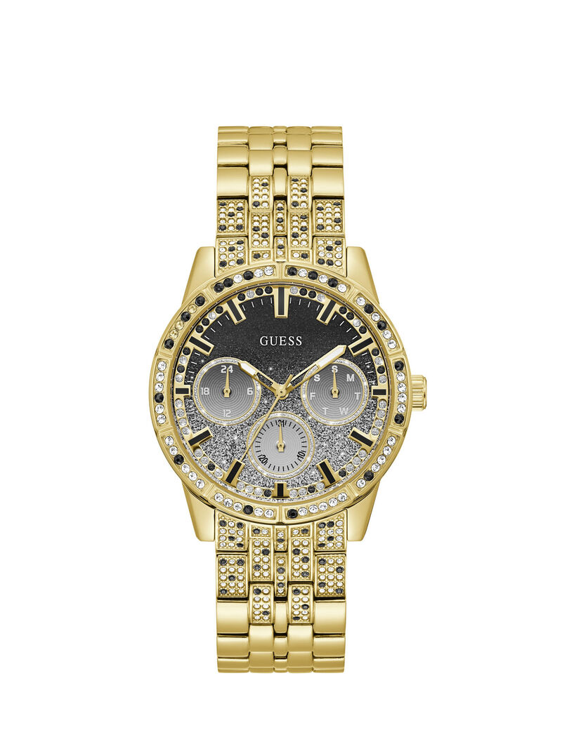 Gold And Black Multifunction Watch