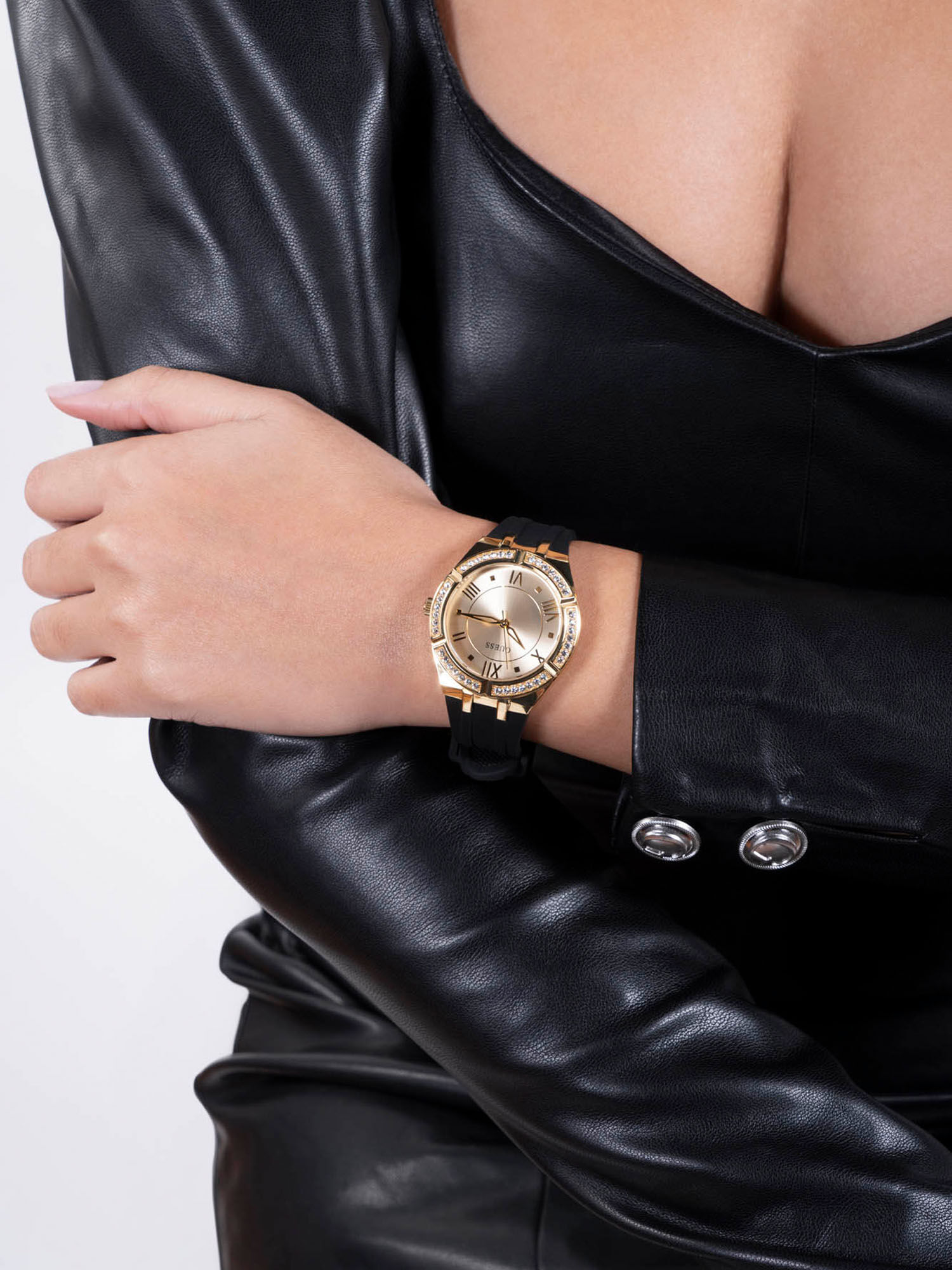 Black gold ladies watch store