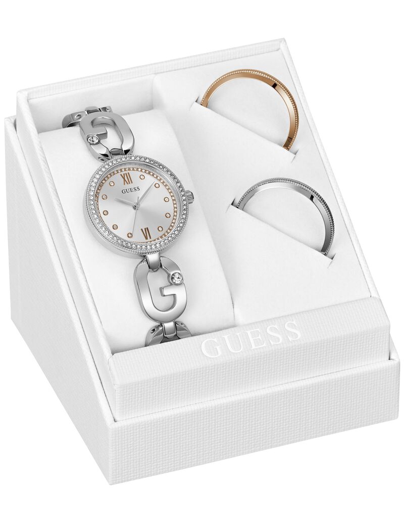 ساعة تناظرية من الفولاذ المقاوم للصدأ