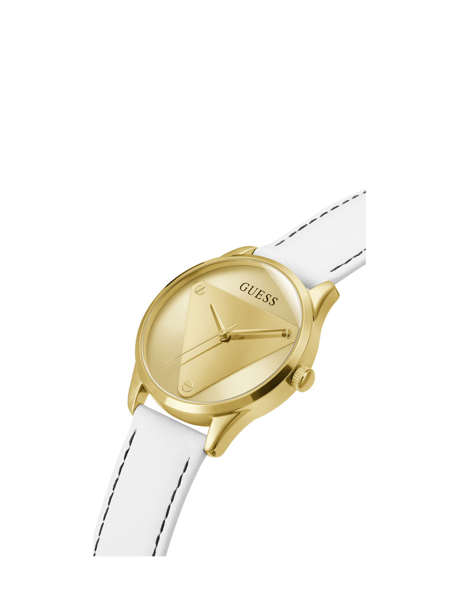 Shop GUESS Online Gold Logo Analog Watch