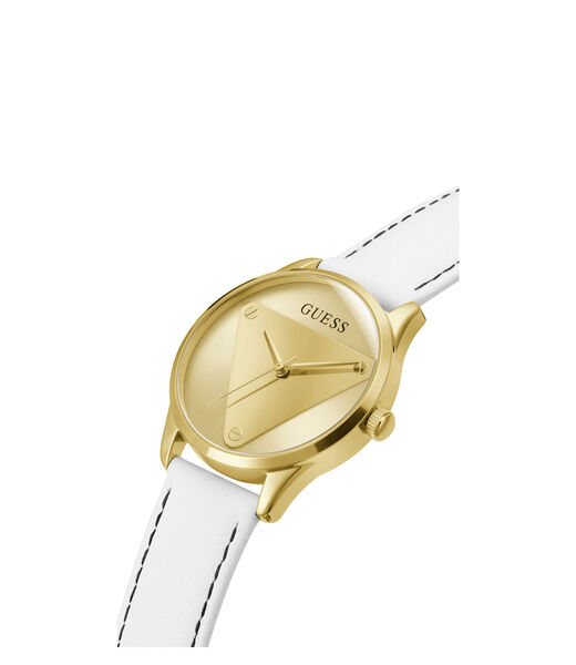 Gold Logo Analog Watch