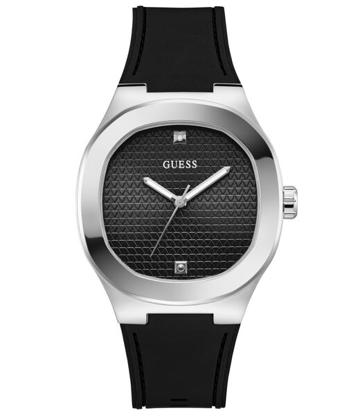 Mens Black/Gunmetal/Grey Square Analog Watch