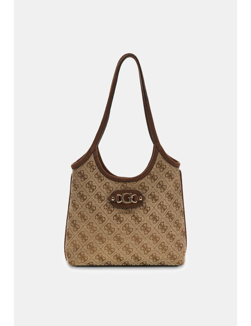 guess samantha logo mini shopper bag