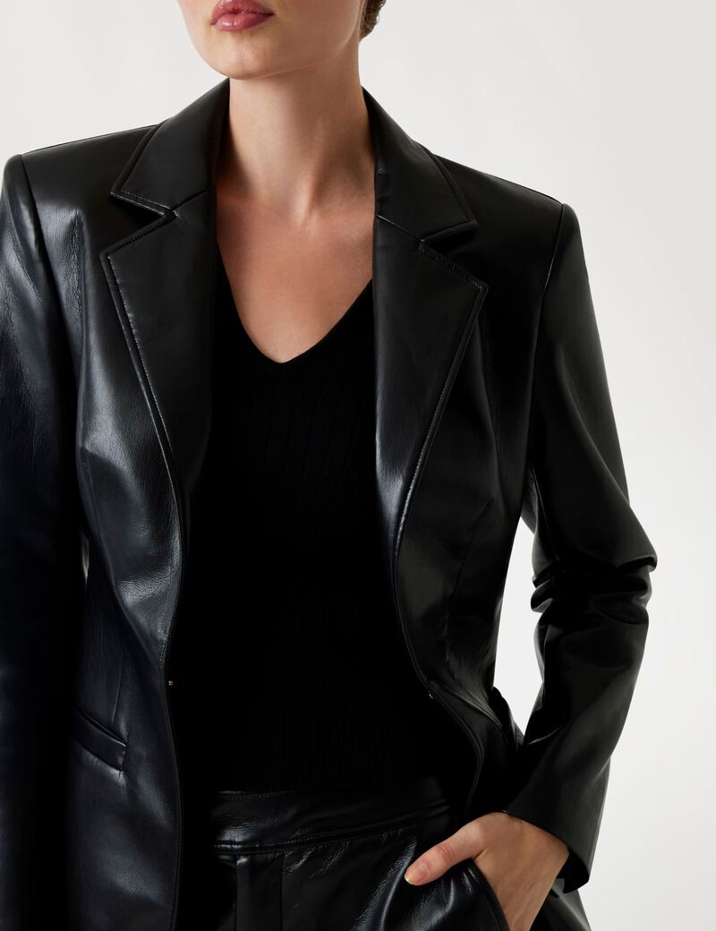 Marciano faux-leather blazer