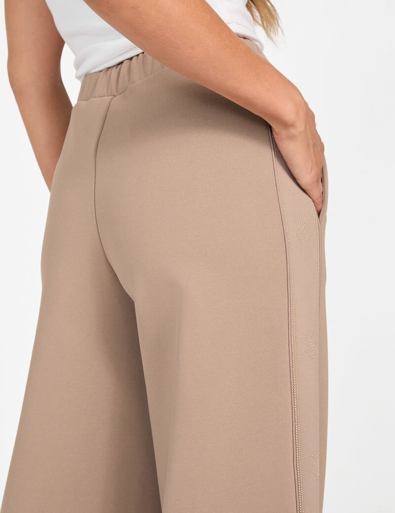 Wide-leg palazzo sweatpants