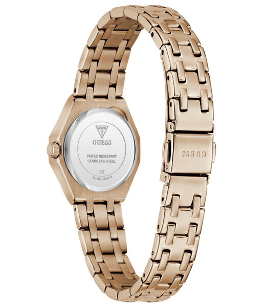 Ladies Rose Gold Tone Round Analog Watch