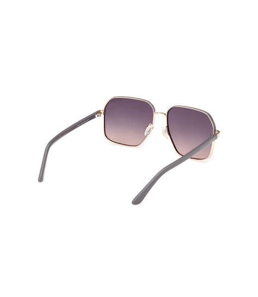 Geometric metal frame sunglasses