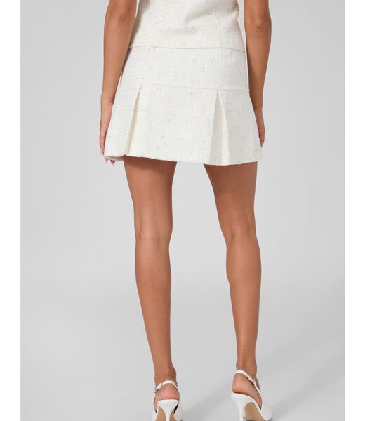 جيس pleated tweed mini skirt