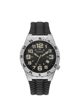 Silver And Black Multifunction Watch