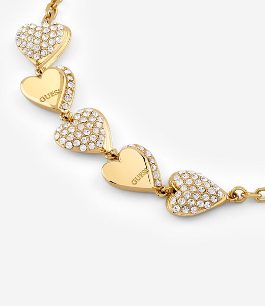 8mm multi hearts pave bracelet