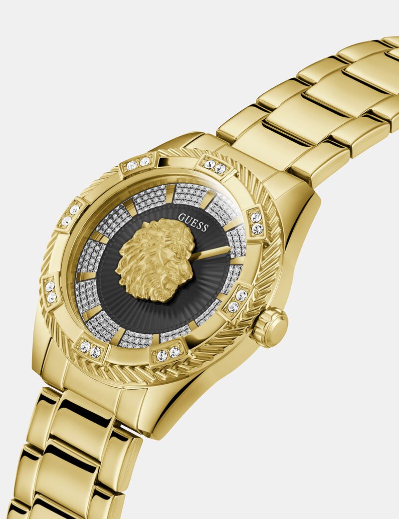 Mens Gold Tone Analog Watch