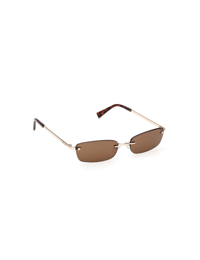 Rectangle metal sunglasses