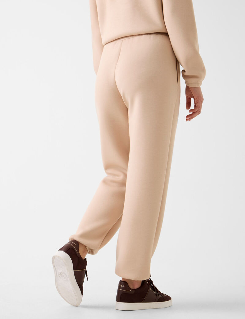 Rhinestone logo joggers