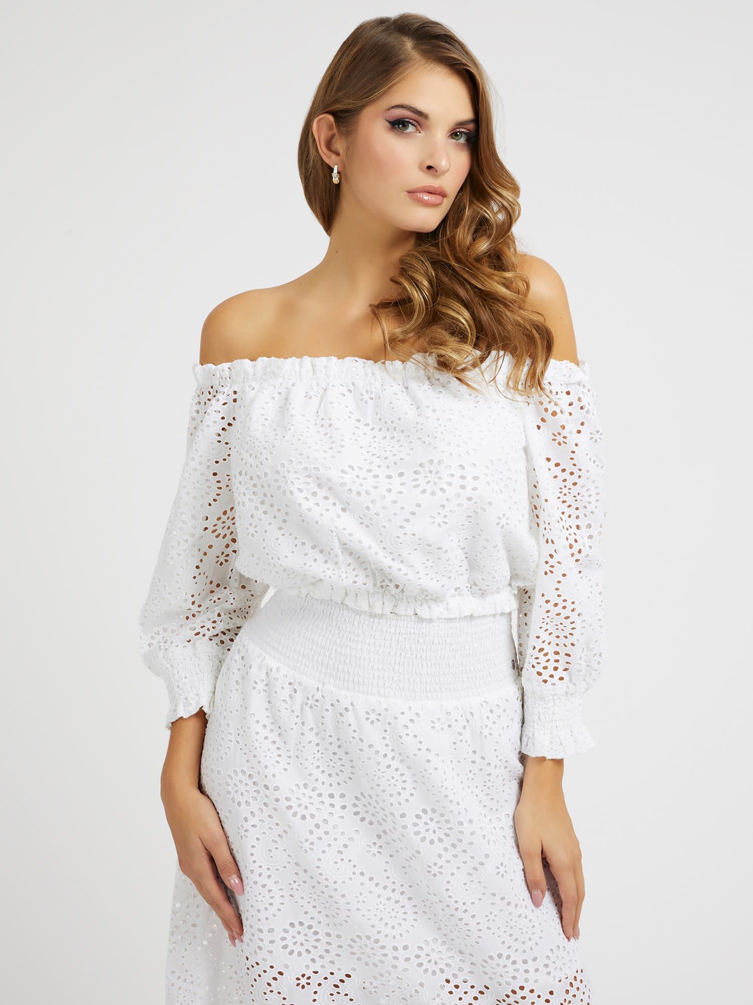 Off white sangallo online dress