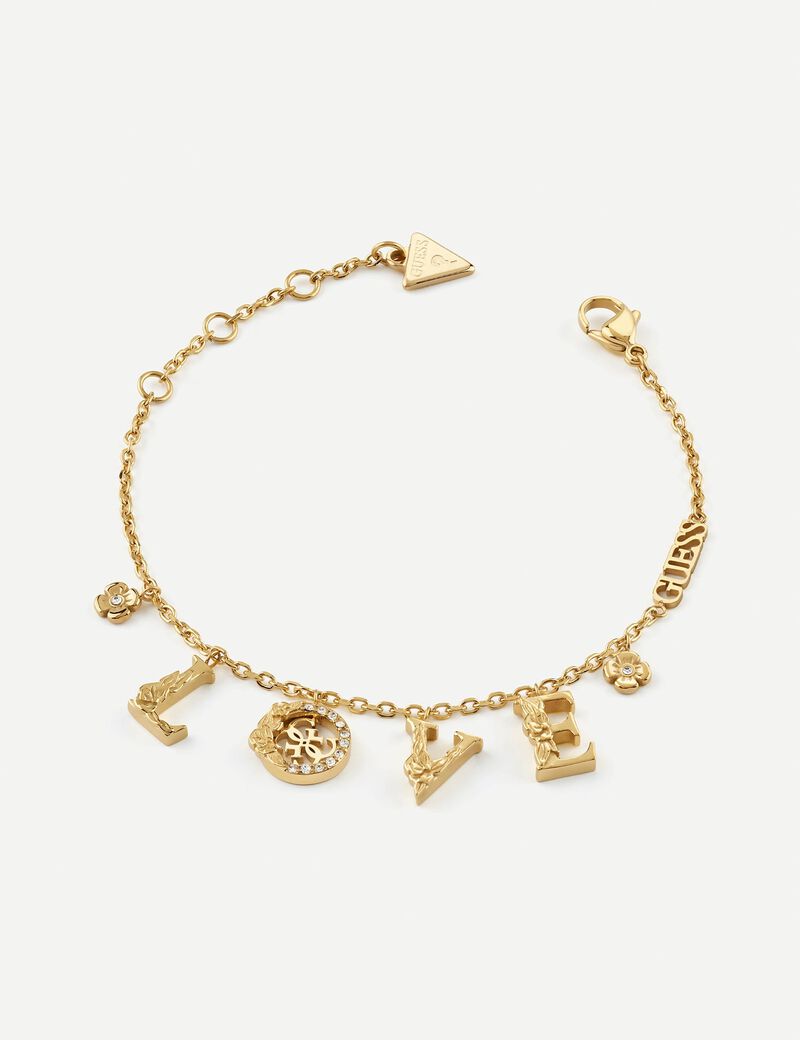 Love flowers multi charm bracelets