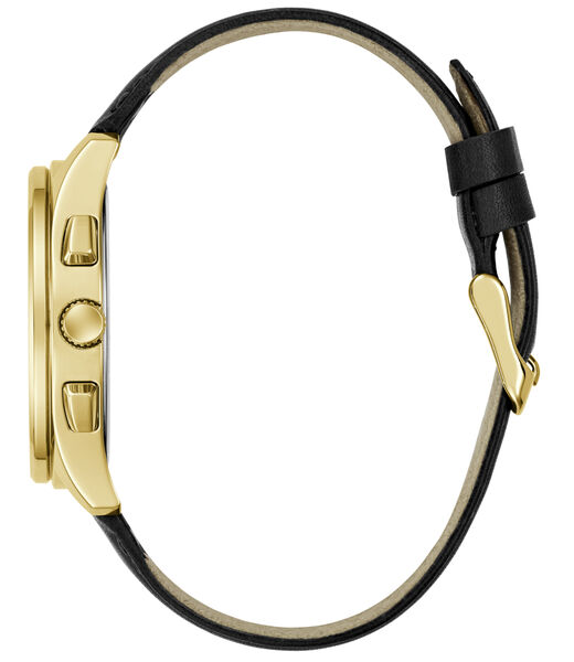 Mens Black/Gunmetal/Grey Square Analog Watch