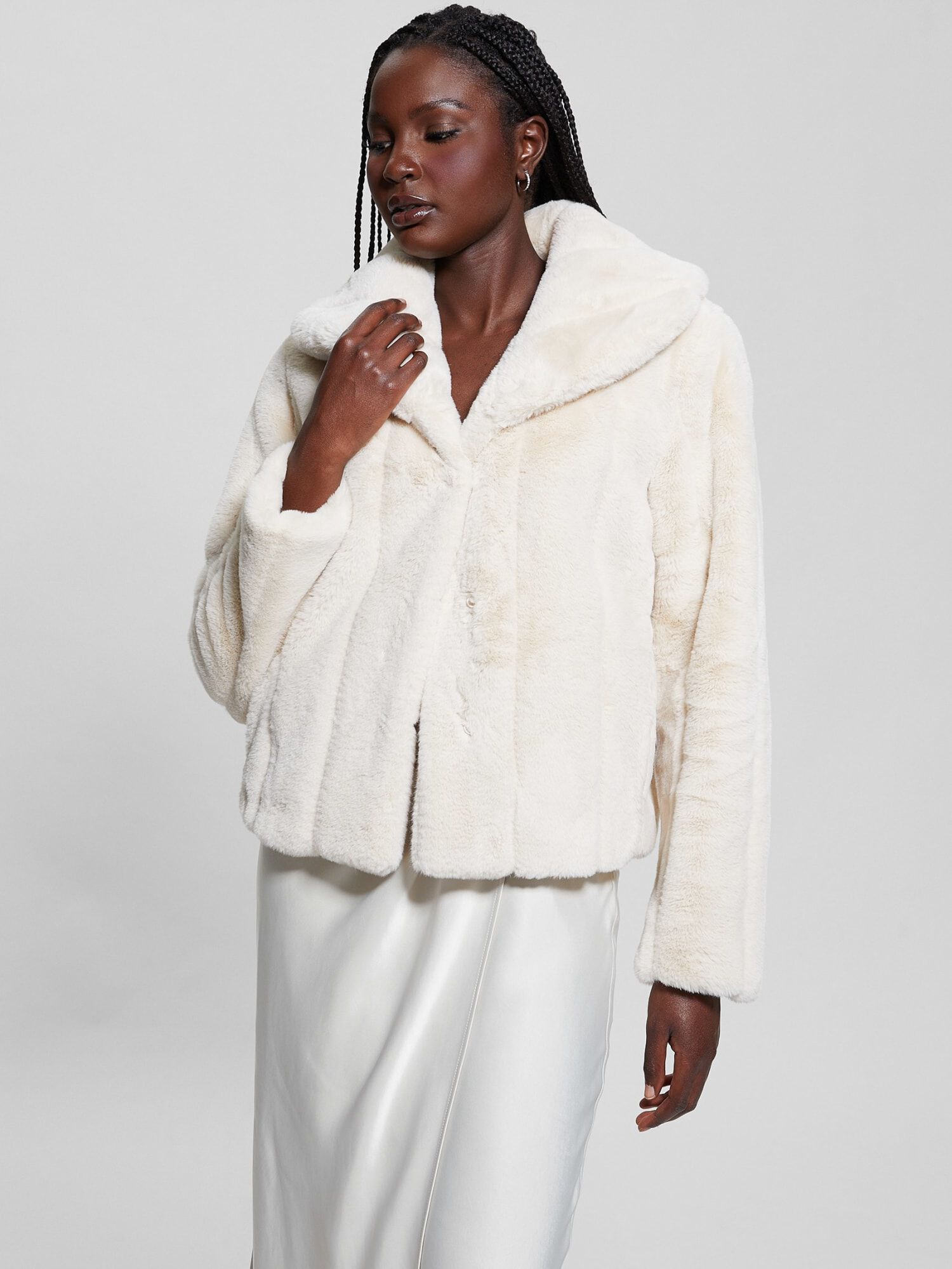 Faux fur jacket